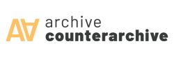 Image of Archive/Counter-Archive logo. 