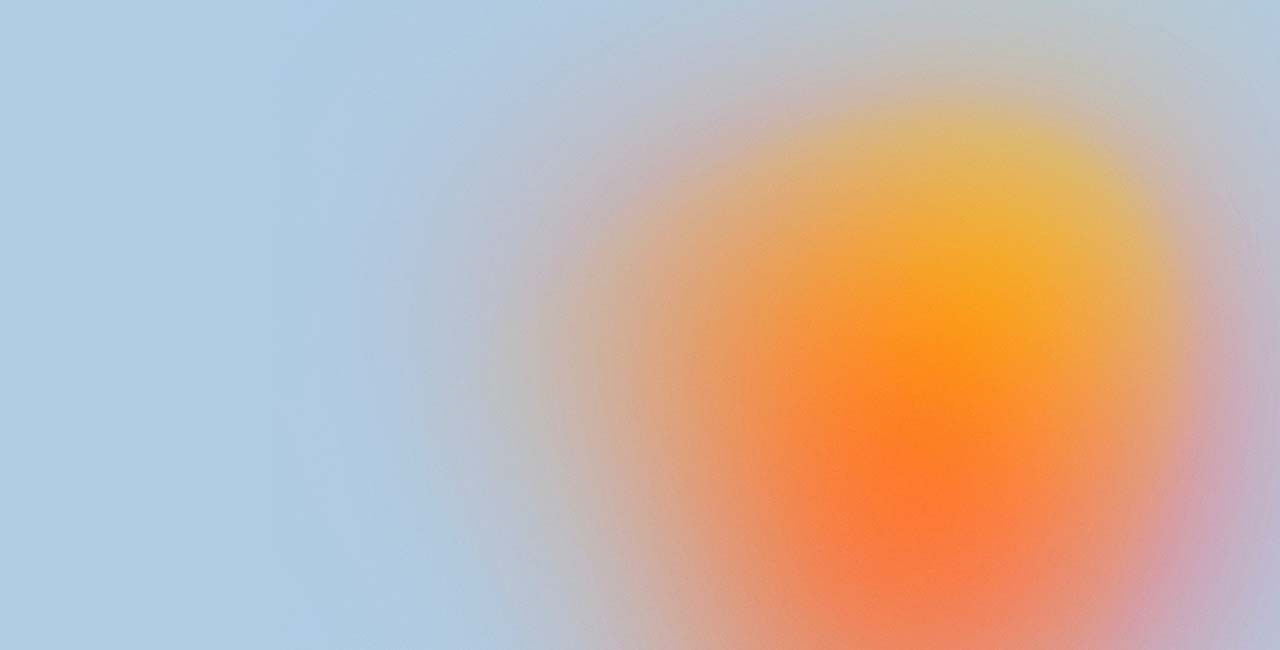 Abstract slide with blue-grey background and yellow-orange sun-like shape on the right side.
